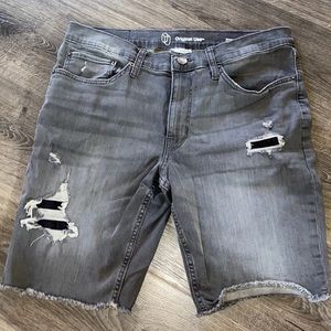 Ripped Jean Shorts